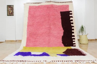 pink and other color rug