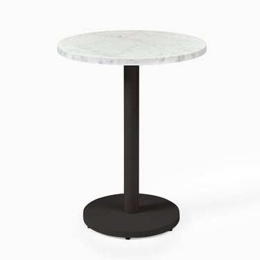 White Marble Round Bistro Table