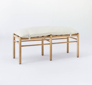 Threshold Designed With Studio McGee Emery Wood and Upholstered Bench