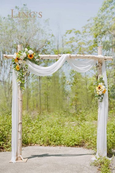 Ling's Moment Artificial Wedding Arch Flower Kit