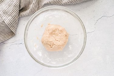 Mix the water and flour to create a dough
