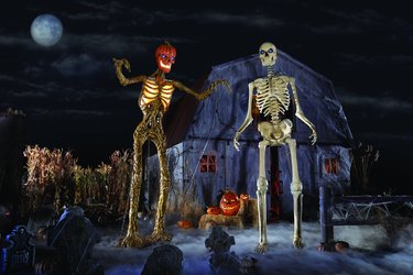 the home depot viral 12-foot skeleton halloween decor alternatives