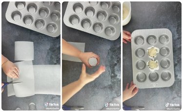 How to make cupcake liners with parchment paper