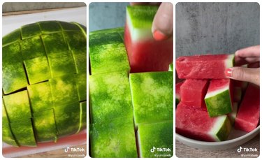 How to cut watermelon into sticks