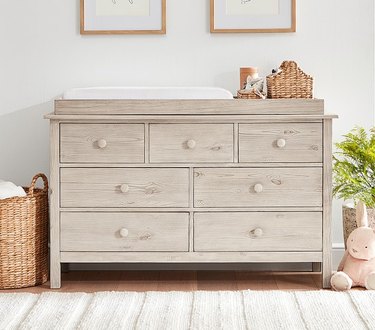 Pottery Barn Kids Kendall Extra-Wide Nursery Dresser and Topper Set