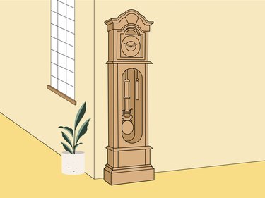 grandfather clock illustration
