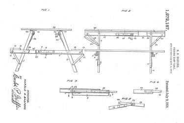 Harold R. Basford picnic table patent