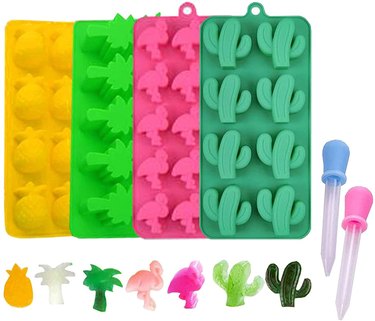 Fun and colorful ice cube trays
