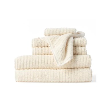 coyuchi cream towel set