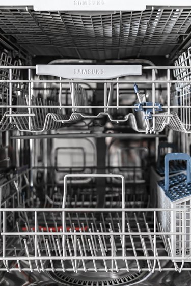An empty dishwasher