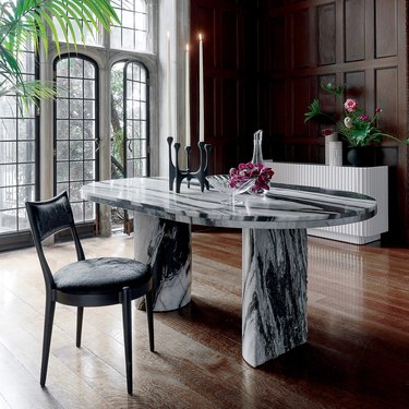 cb2 Julius Oval Marble Dining Table