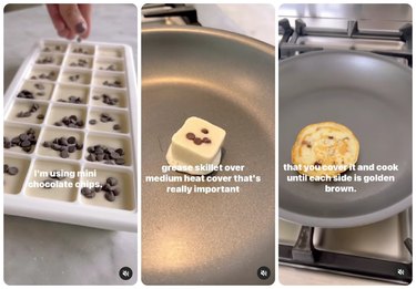 How to freeze and cook pancake batter ice cubes