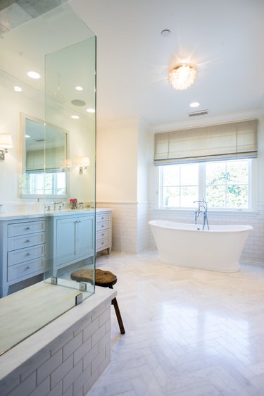 Flush Mount Bathroom Lighting Ideas That We Can’t Get Enough Of | Hunker