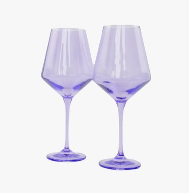 lavender wine glasses