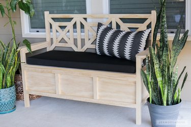 diy outdoor furniture storage bench