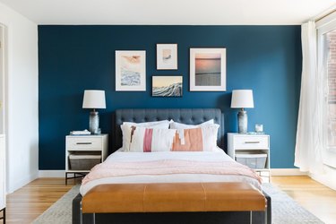 wall colors and gray furniture