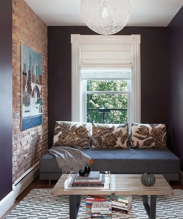 wall colors and gray furniture