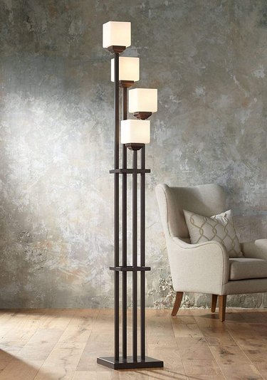Lamps Plus 72.5-Inch 4-Light Torchiere Floor Lamp