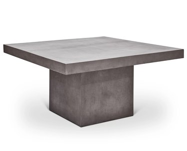 concrete square table