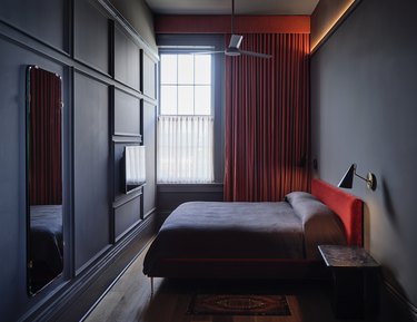 A guestroom at Hotel Saint Vincent.