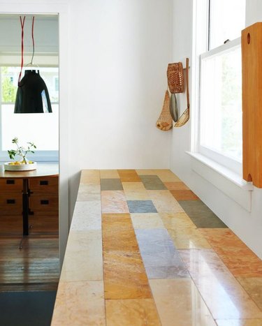 stone tile kitchen countertops