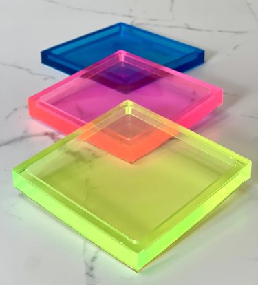ClutterConcepts' Neon Resin Coaster