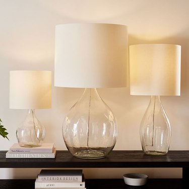 West Elm Recycled Glass Table Lamp