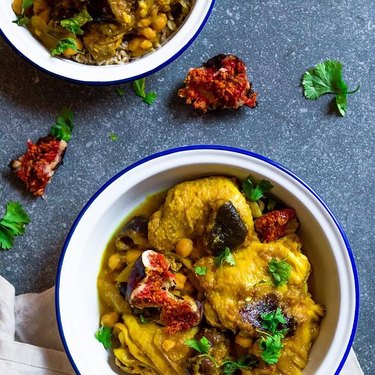 My Moroccan Food Chicken Tagine With Chickpeas and Fresh Figs