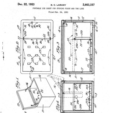Richard C. Laramy's "portable ice chest" patent