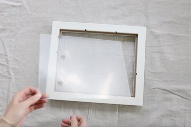 Removing glass from IKEA picture frame