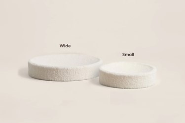 shearling cat cushion in two sizes