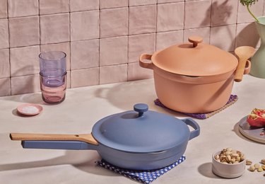 colorful pot and pan