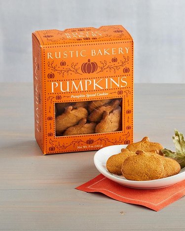 rustic looking pumpkin cookies