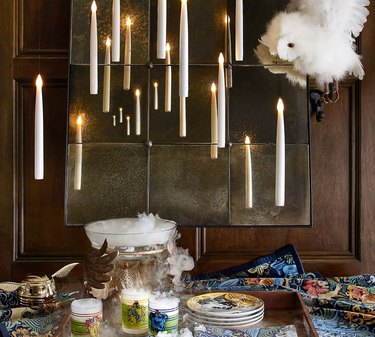 Harry Potter Floating Candle String Lights above table
