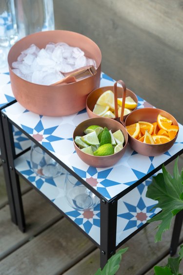 IKEA hack outdoor bar table