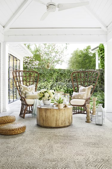 Patio layout for two