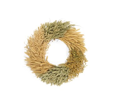 dried wheat wreath