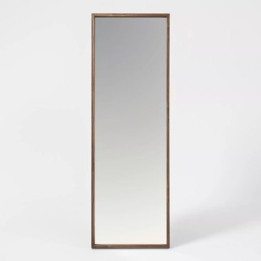 Project 62 Walnut Hairpin Finish Floor Mirror