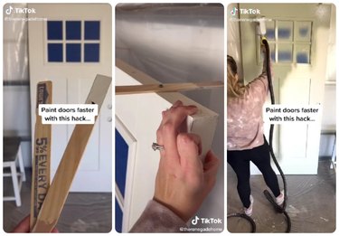 How to quickly paint doors