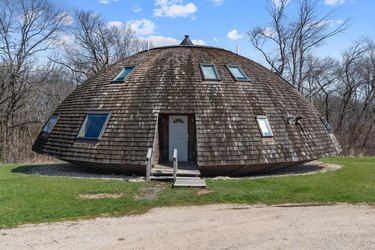 A dome-shaped house