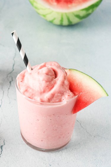 Whipped watermelon cocktail