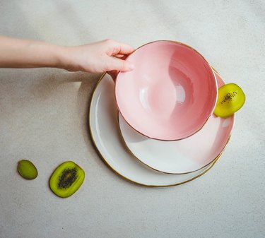 pink ombre bowl
