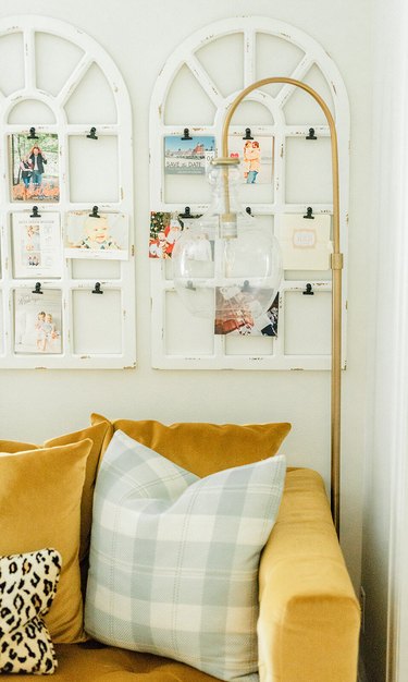 yellow and white living room