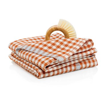 Caravan Gingham Linen Tea Towels