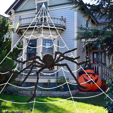 OCATO 200-Inch Halloween Spider Web and 59-Inch Giant Spider