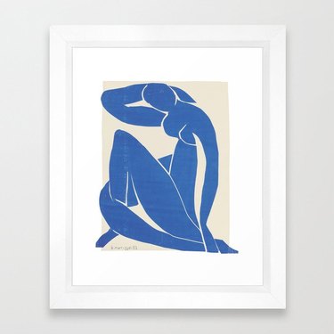Society6 Historia Fine Art Gallery Blue Nude by Henri Matisse Framed Art Print