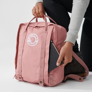 light pink kanken backpack