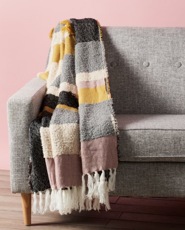 colorful throw blanket