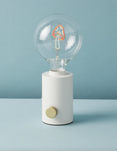 lamp with mushroom design