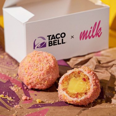 Taco Bell and Milk Bar Strawberry Bell Truffle